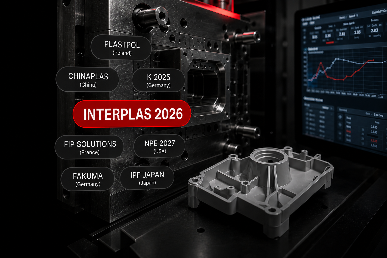International plastics industry trade show circuit: Interplas, Fakuma, K Show and more