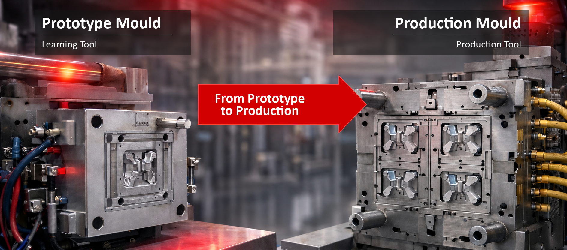 Transition from prototype tool to production tool in an industrial injection moulding environment — Pilot2Plant ITM